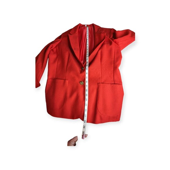 Vintage The Fashion Place Red Blazer Size 18 - Picture 12 of 13